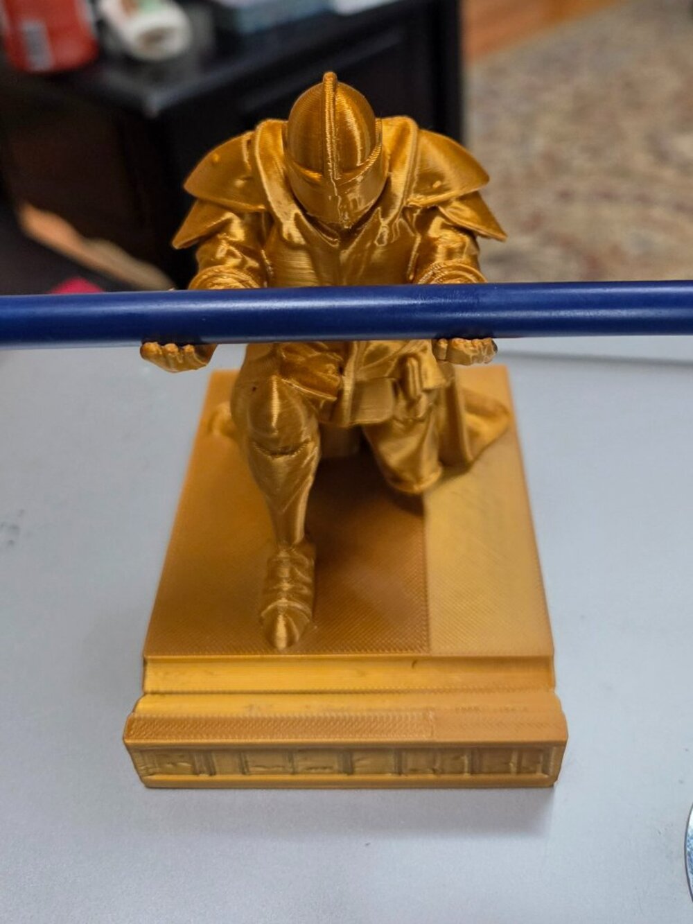 3d printed bohemian midevil knight pen holder convesation piece